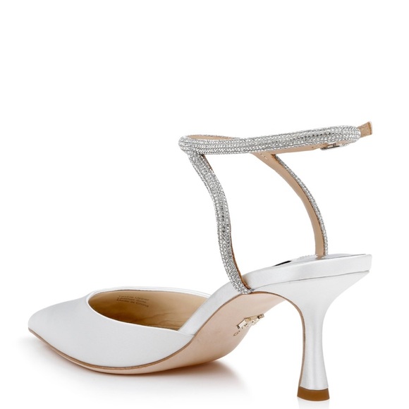 Badgley Mischka White Heels - Picture 3 of 5